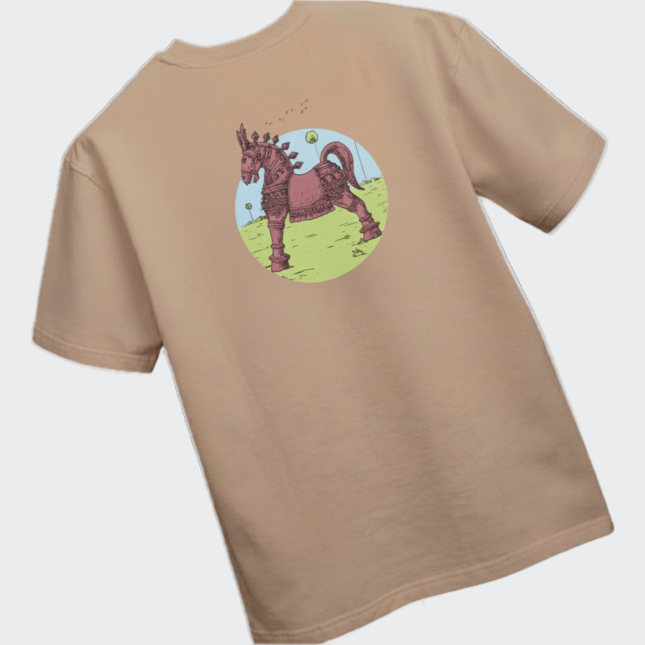 Terracotta Horse Kids Oversized T-Shirt | Storytelling Print