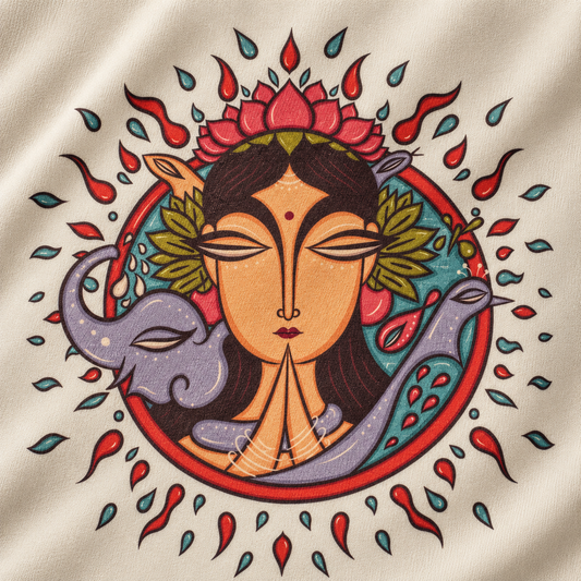 Mother Earth design story - kids t-shirt inspired by a Thirukkural verse