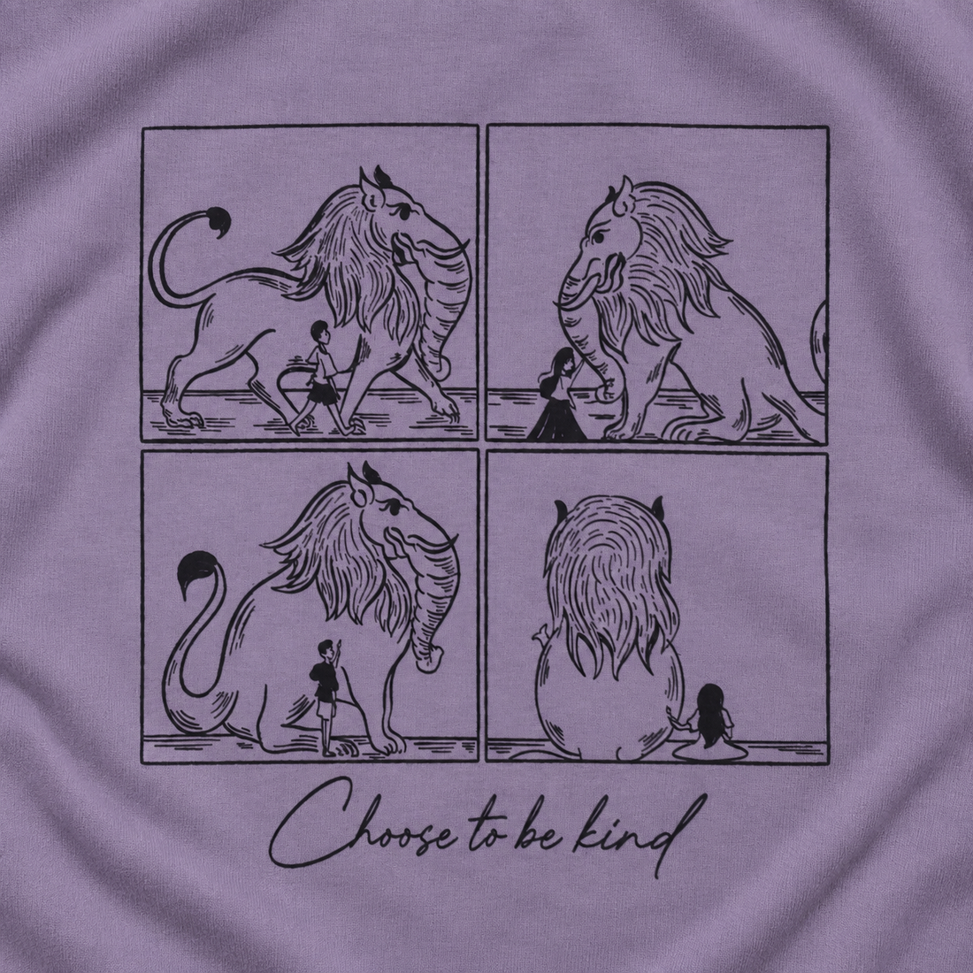 Kindness design story - kids t-shirt inspired by the Yaazhi and Auvaiyar's wisdom