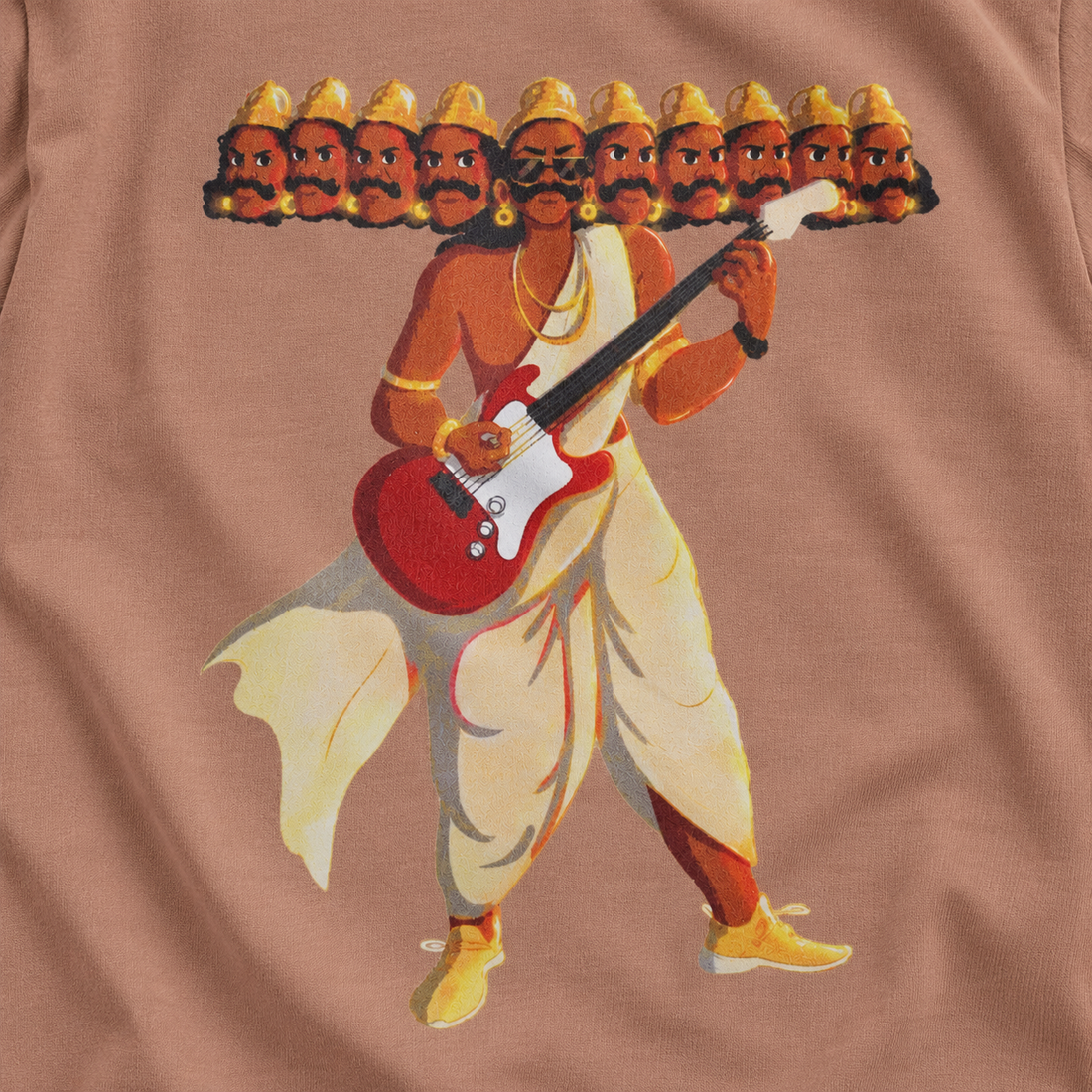 Ravana design story - kids t-shirt inspired by the ten-headed scholar king