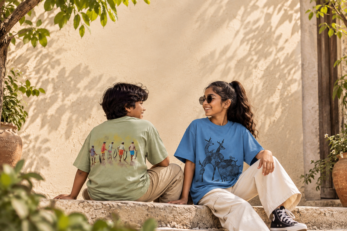 Homepage hero banner - House of The One kids storytelling t-shirts