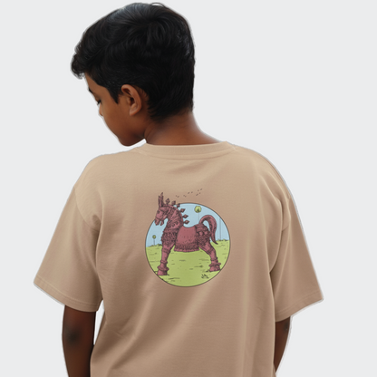 Kids Premium T-shirt with horse print