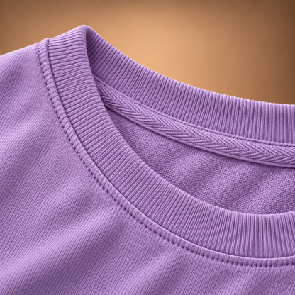 Tanjore Dancing Doll kids & teens oversized cotton t-shirt in lavender - product detail