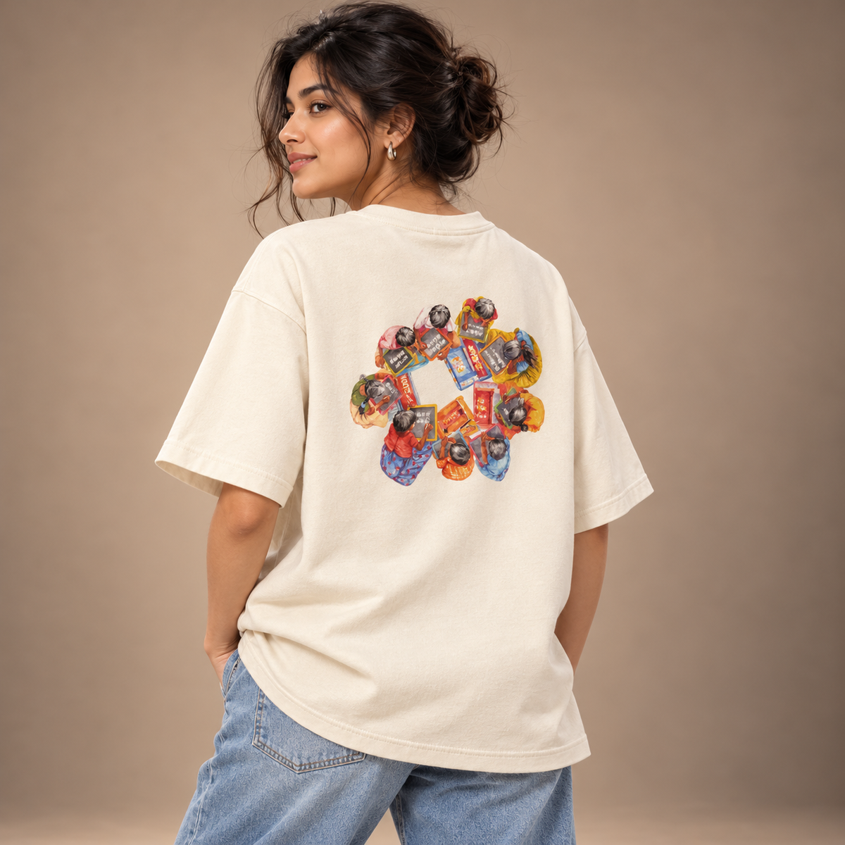 The Beginning | Tofu | Women's Oversized Cotton T-Shirt